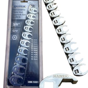 Комплект ключове пачи крак 10бр , 10-19mm  HAWEK