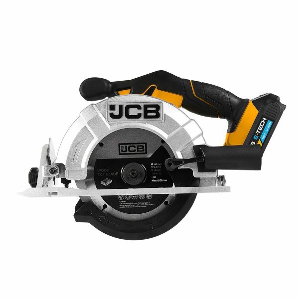 Акумулаторен ръчен циркуляр 18 V, 165 мм, с батерия и зарядно JCB