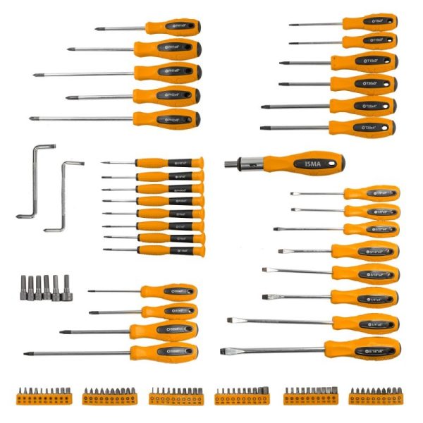 Комплект отвертки и битове 100 части ISMA