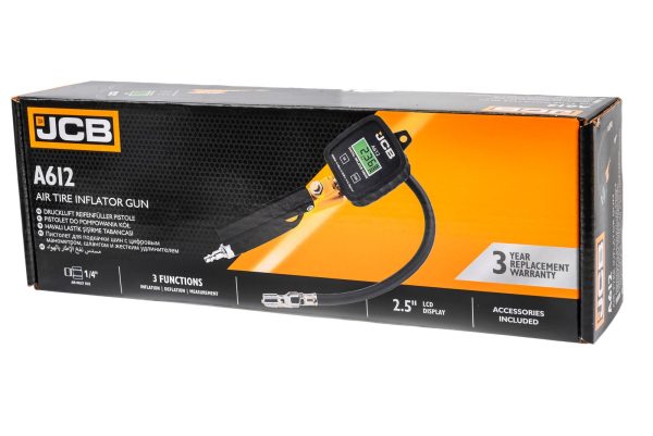 Пистолет за помпане на гуми с дигитален манометър LCD дисплей JCB