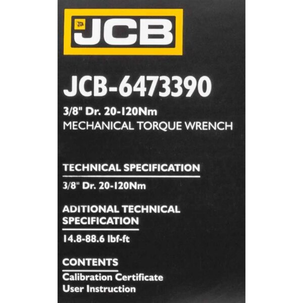 Динамометричен ключ 3/8″ 20-120 Nm JCB