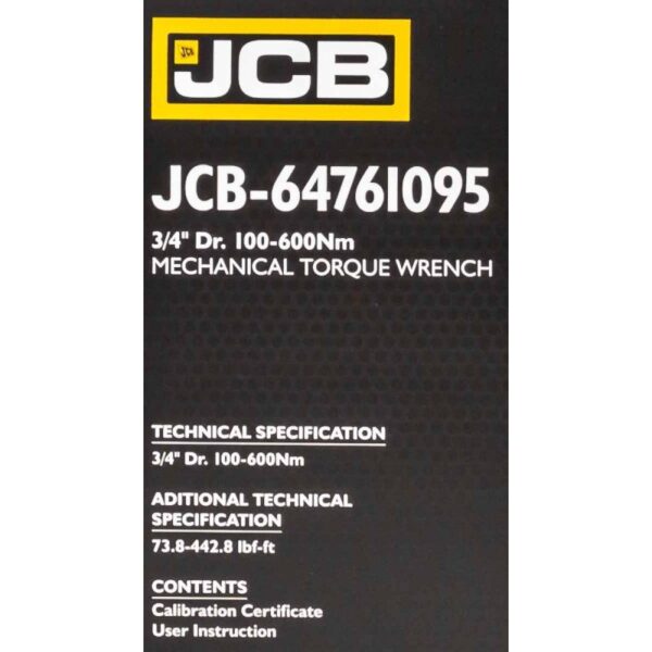 Динамометричен ключ 3/4″ 100-600 Nm JCB