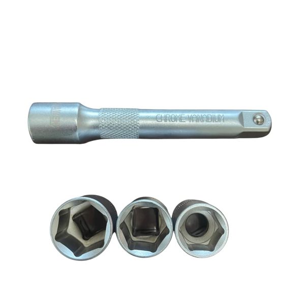 Динамометричен ключ 1/2″ 28-210Nm с вложки и удължение HAWEK