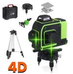 4D Лазарен Нивелир с 16 Линии с Подарък Тринога + Аксесоари