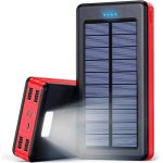 Power Bank за телефони UKC 60000 mAh със соларен панел 4 USB с 3 адаптера - Image 3