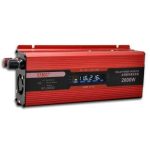Инвертор на напрежение UKC 12V - 220V, 2000W, LCD дисплей - Image 3