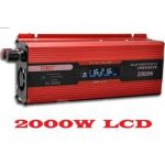 Инвертор на напрежение UKC 12V - 220V, 2000W, LCD дисплей - Image 6