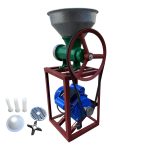 Месомелачка чугунена Румънска №32 с електромотор и метална фуния - Image 2