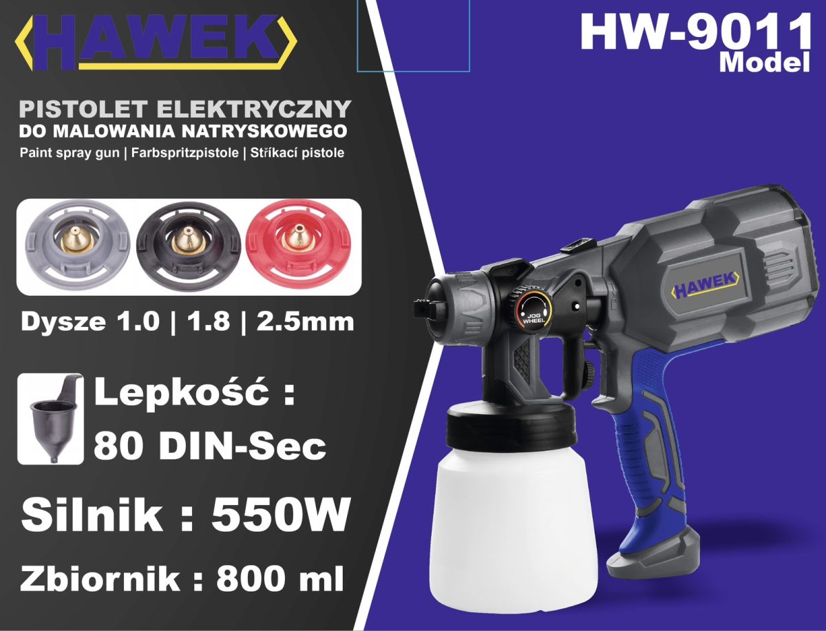 Пистолет електрически за боядисване HAWEK - Image 5