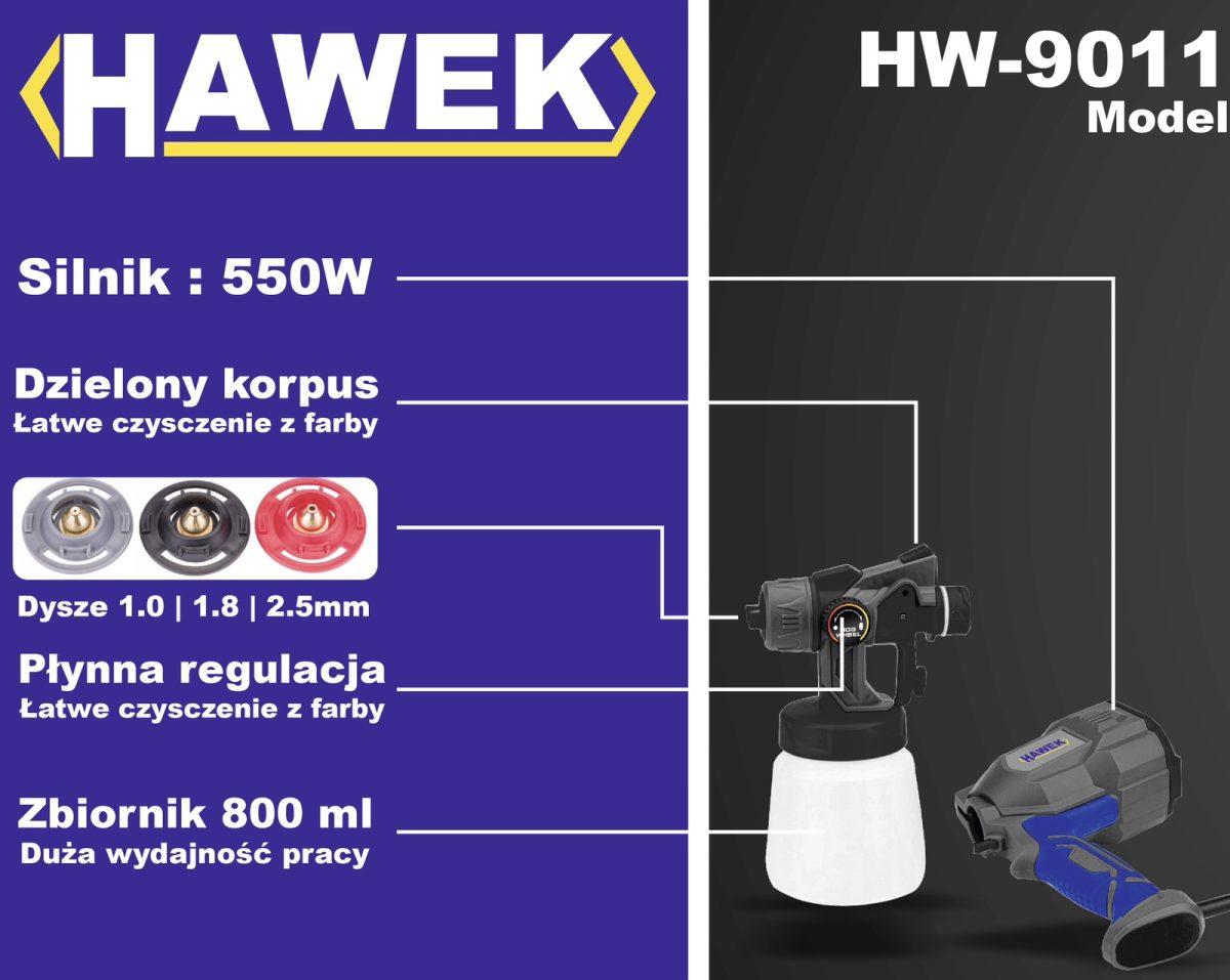 Пистолет електрически за боядисване HAWEK - Image 6