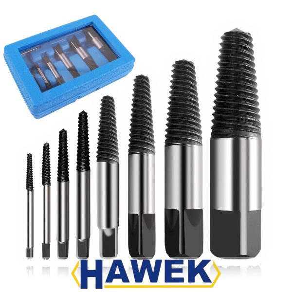 ЕКСТРАКТОРИ 8 ЧАСТИ ЗА БОЛТОВЕ И СКЪСАНИ ВиК ЧАСТИ HAWEK