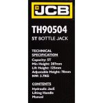 Хидравличен крик JCB тип бутилка 5т JCB - Image 4