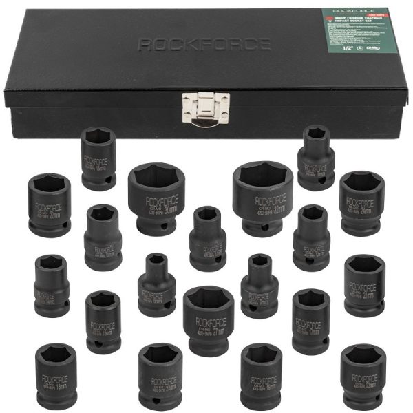 Вложки ударни 1/2" 20 части (8-32mm) ROCKFORCE