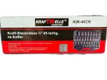 Комплект професионални ударни вложки 40 части 1/2" KRAFTWELLE - Image 5