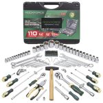 Комплект гедоре 1/2"& 1/4" 110 части ROCKFORCE