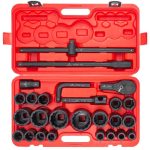 Ударно гедоре комплект 26 части дванадесетостенно (3/4"-1", 17-65 mm) EVERFORCE - Image 3