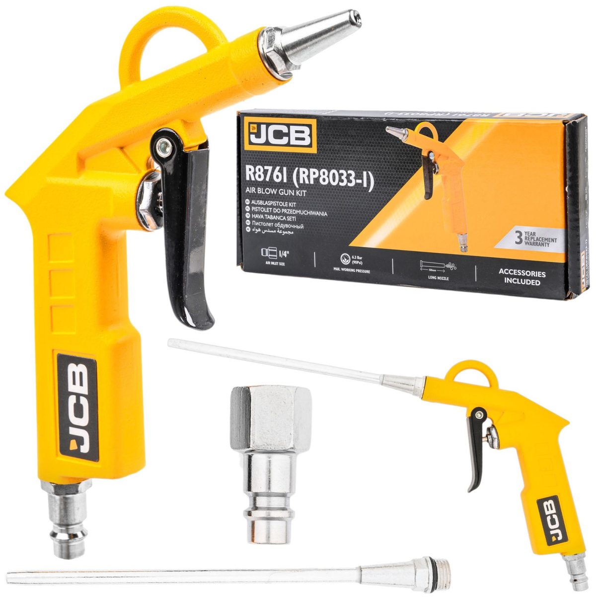 Пневматичен пистолет за обдухване с 2 дюзи JCB - Image 1
