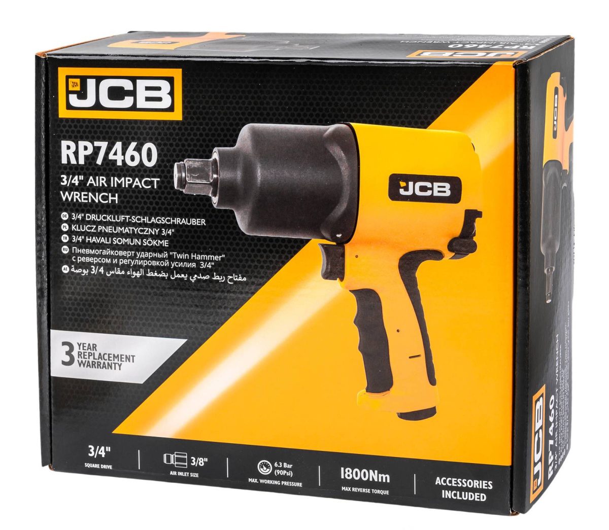 Пневматичен гайковерт 3/4'' 1800 Nm JCB - Image 9