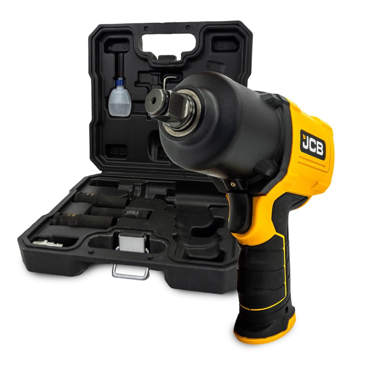 Пневматичен ударен гайковерт 1/2" 1450Nm с 3 вложки JCB - Image 1