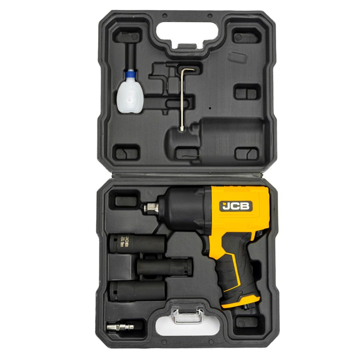 Пневматичен ударен гайковерт 1/2" 1450Nm с 3 вложки JCB - Image 2