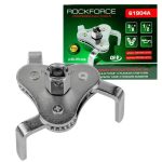 Универсален Ключ за Маслен Филтър Тричелюстен RockForce, 1/2″& 3/8″, 60-115 мм