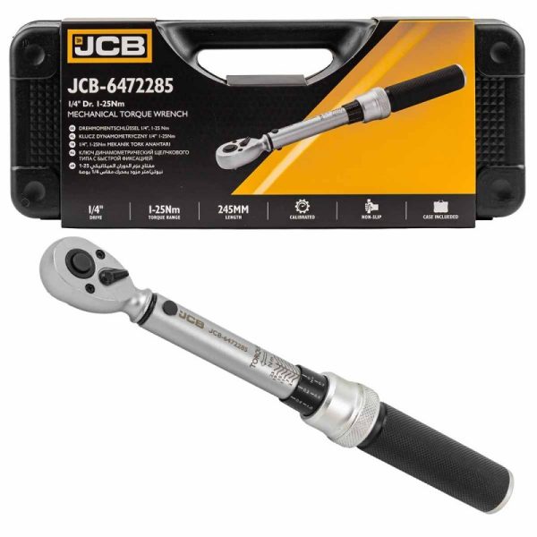 Динамометричен ключ 1/4" 1-25 Nm JCB
