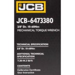 Динамометричен ключ 3/8" 10-60 Nm JCB - Image 5