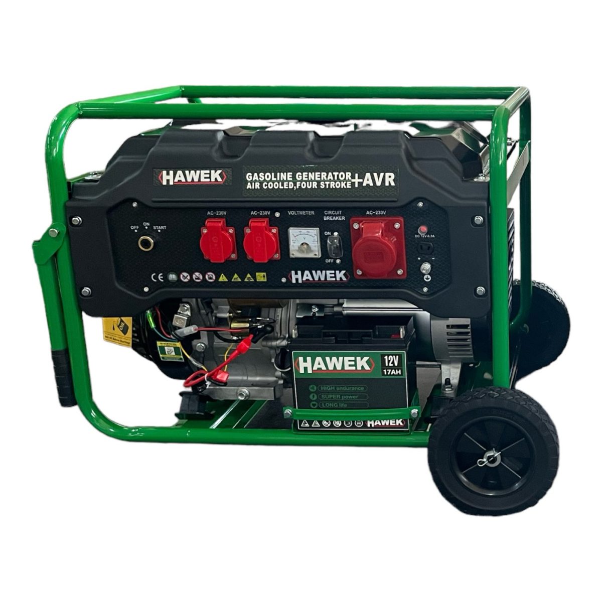 Бензинов монофазен генератор 420cc 25 л 6,5 kW HAWEK Pro - Image 2