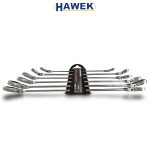 Удължени подвижни ключове звезди с тресчотка 8-19мм HAWEK - Image 2