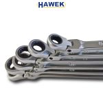 Удължени подвижни ключове звезди с тресчотка 8-19мм HAWEK - Image 3
