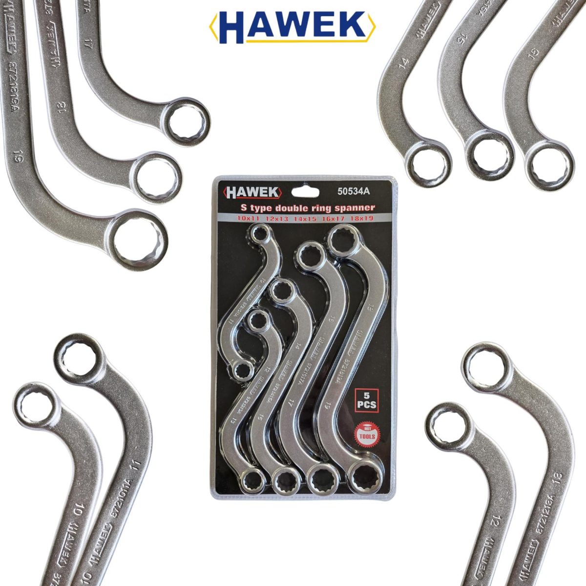 Ключове звезди S-образни 5 части HAWEK - Image 2