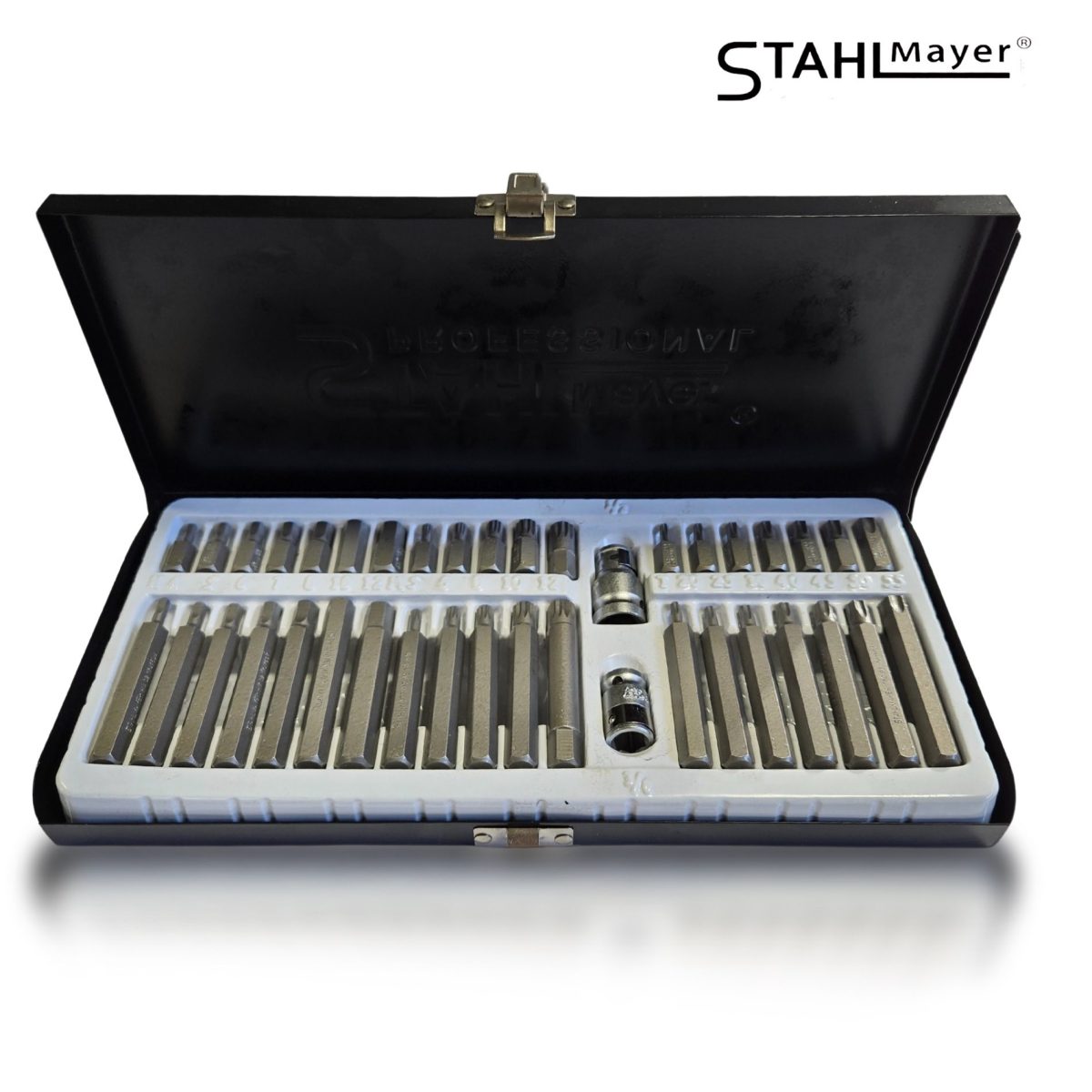 Комплект битове-накрайници Hex, XZN и Torx, 1/2" 3/8" 40 броя STAHLMAYER - Image 1