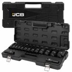Дълбоки ударни вложки комплект 12-стенни 15части (10-36мм) JCB - Image 2