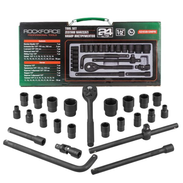 Ударно гедоре 1/2" 24 части ROCKFORCE