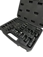 Комплект ударни преходници и удължения 18 части - 1/4", 3/8", 1/2" KraftWelle