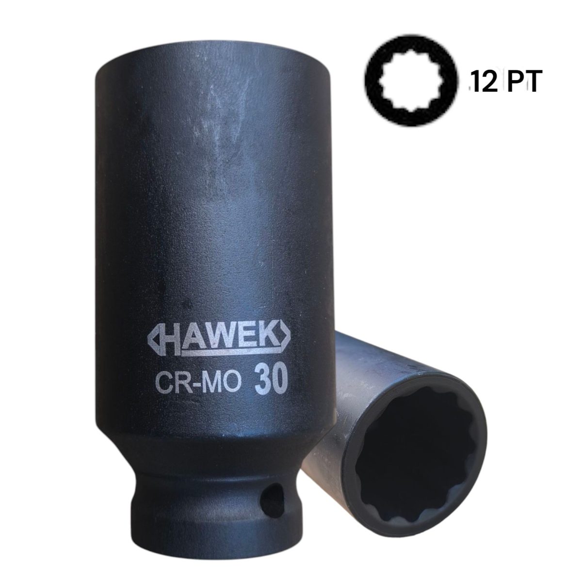 Комплект ударни вложки 1/2″ удължени 12 стенни 15 части HAWEK - Image 4