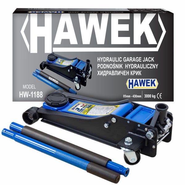Нископрофилен крик 3 тона 85 - 430 мм Hawek