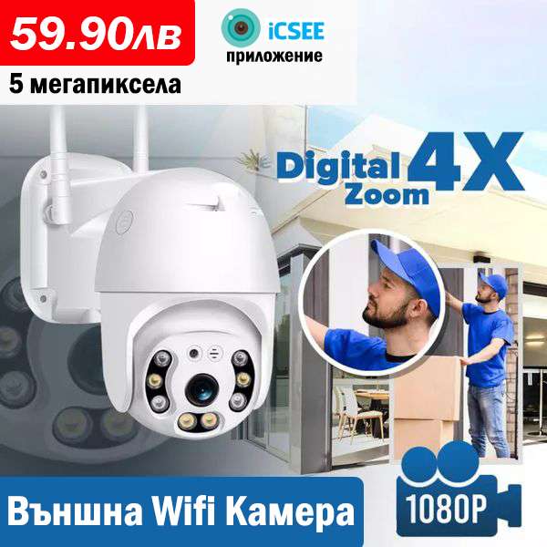 Външна водоустойчива Wifi камера iCsee