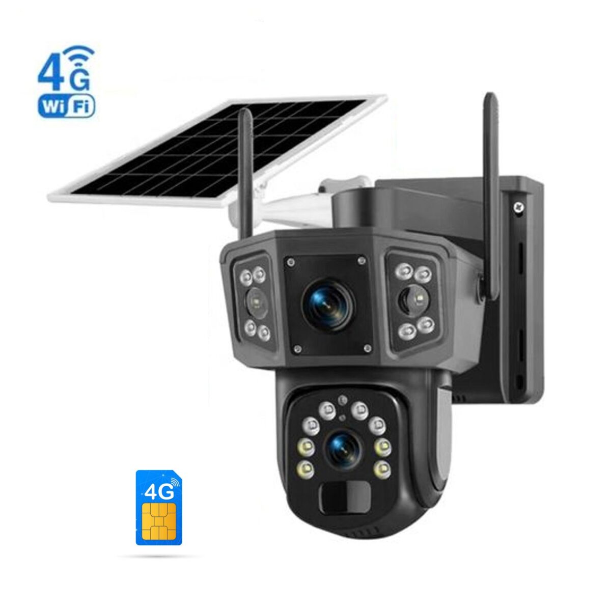 4G СОЛАРНА КАМЕРА СЪС SIM КАРТА  DUAL LENSE IPC-V380-P3 - Image 3
