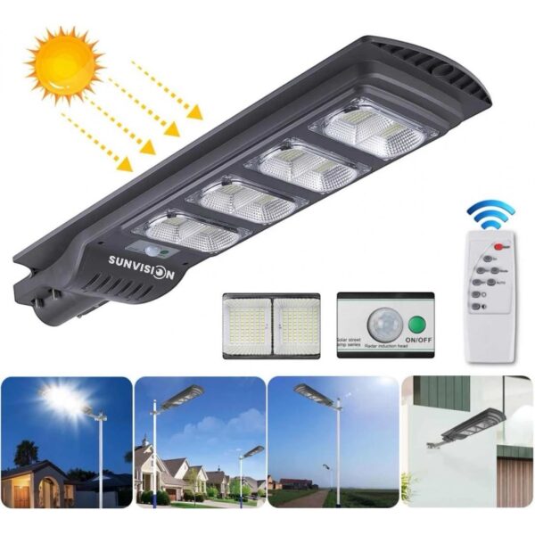 Мощна улична соларна лампа 1800w SUNVISION