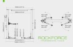 Двуколонен електрохидравличен подемник 4 тона с горна синхронизация 110 - 1885 мм ROCKFORCE - Image 2