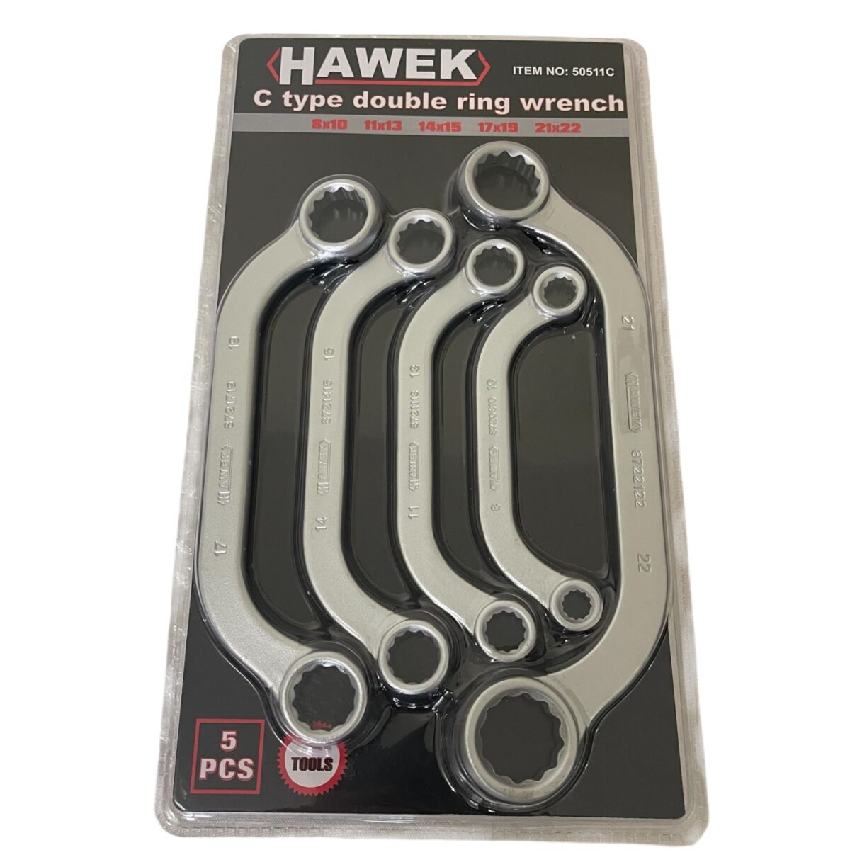 Комплект извити С-образни ключове лула HAWEK - Image 2