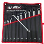 Удължени ключове прави лули с тресчотка 8-19мм HAWEK