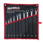 Удължени ключове прави лули с тресчотка 8-19мм HAWEK - Image 3
