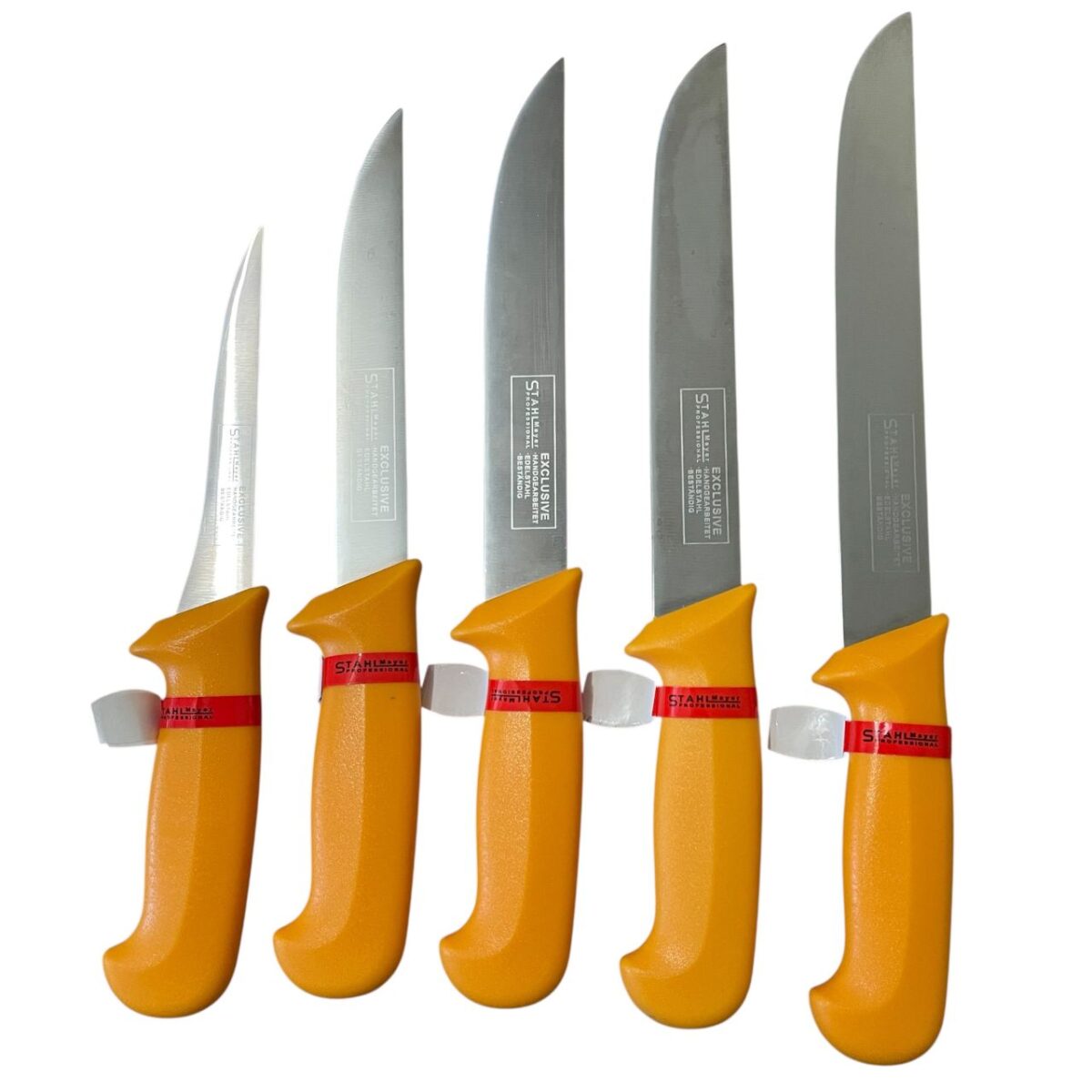 Комплект професионални месарски ножове 5 броя STAHLMAYER Exclusive  + подарък - Image 2