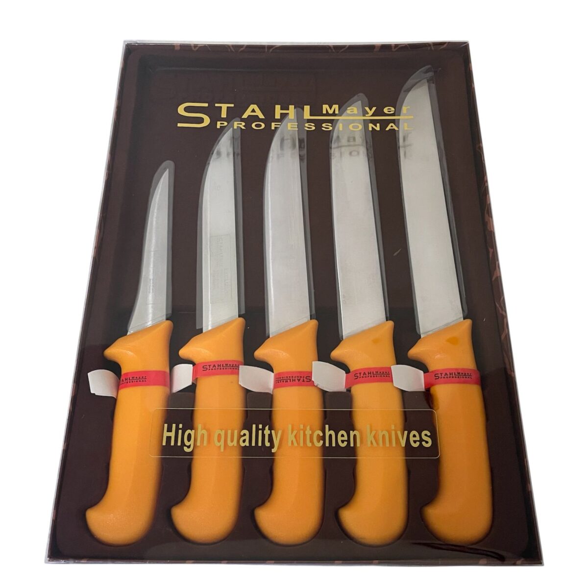 Комплект професионални месарски ножове 5 броя STAHLMAYER Exclusive  + подарък - Image 6