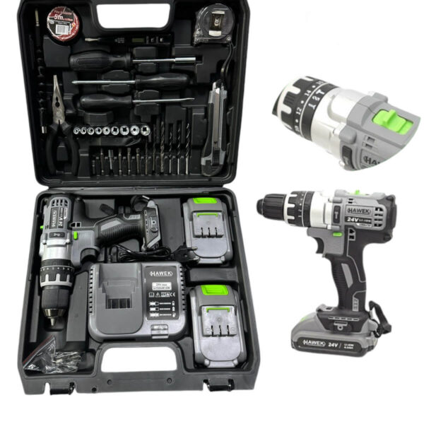 Акумулаторен ударен винтоверт 36V 8Ah с 30 части в куфар StahlMayer