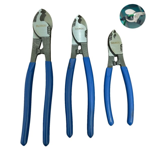 Комплект клещи за рязане на кабел 3 броя -  6" , 8" , 10" , HAWEK