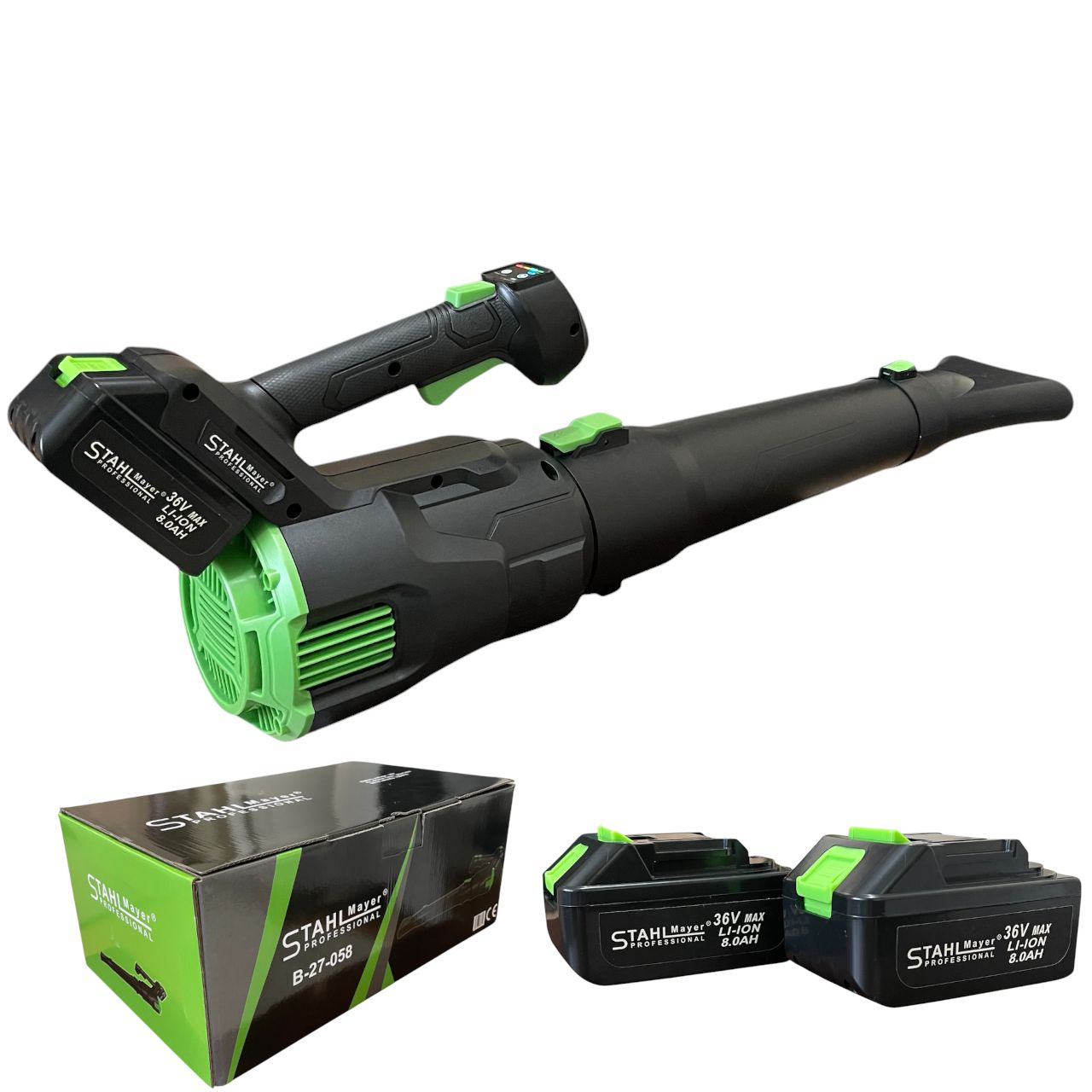 viber_изображение_2025-10-20_10-44-00-369 Акумулаторна въздуходувка STAHLMAYER  36v-8Ah. Духалка за листа 2 батерии и зарядно - Image 2