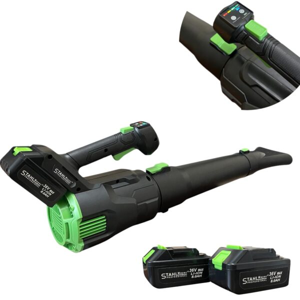 Акумулаторна въздуходувка STAHLMAYER  36v-8Ah. Духалка за листа 2 батерии и зарядно